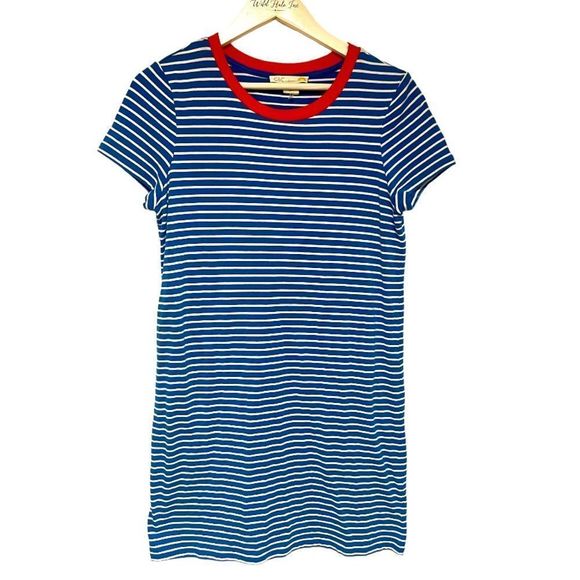C&C California 1990’s Tee Shirt Striped Dress Medium - Picture 1 of 11